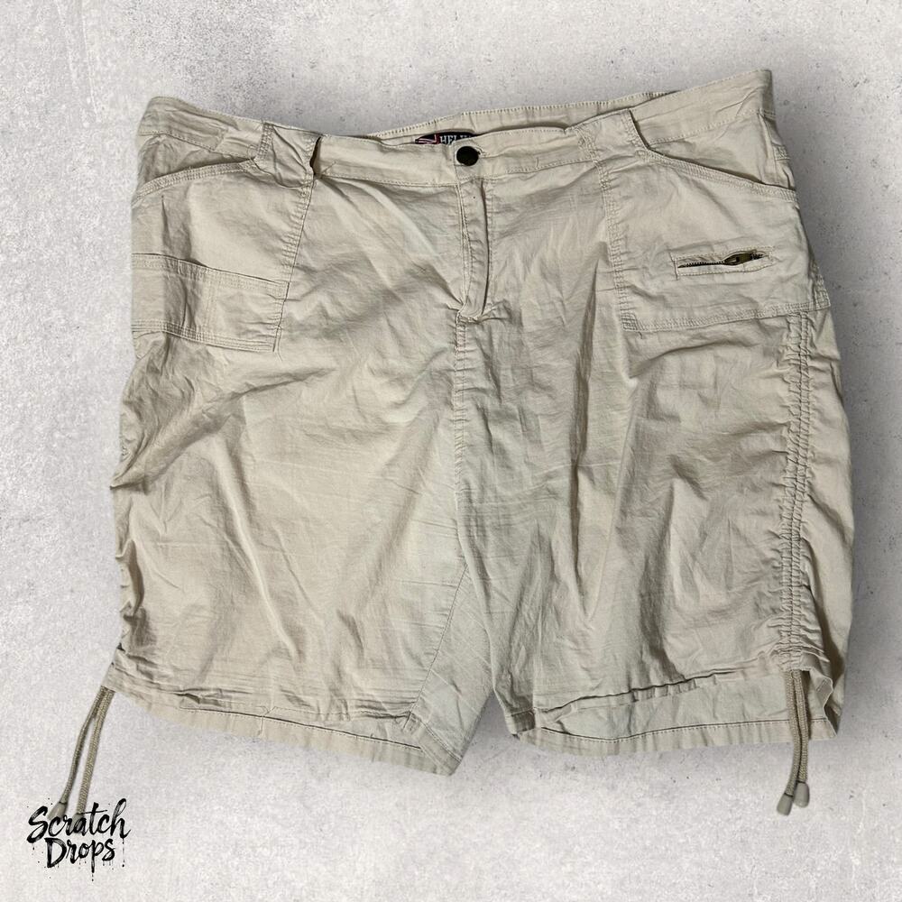 Helium Men's Beige Cargo Shorts Size 3XL Lightweight Casual Outdoor Wear